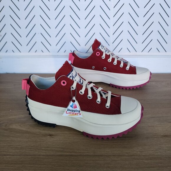 ❤️Converse Run Star Hike Platform Color Pop Sz 8 Men's Shoes Sneaker Red A14272C - Picture 2 of 8